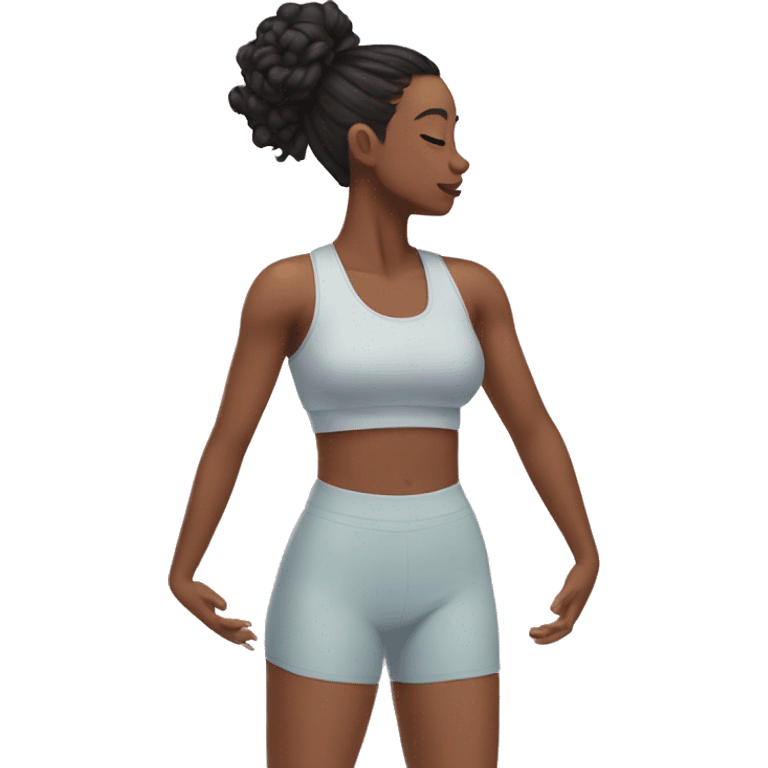 Aesthetic girl pilates emoji