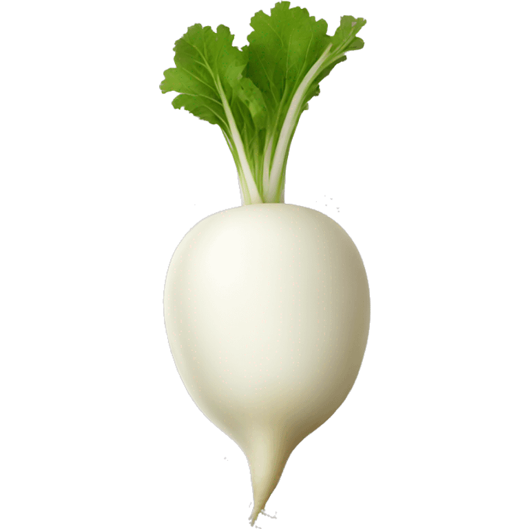 white radish emoji