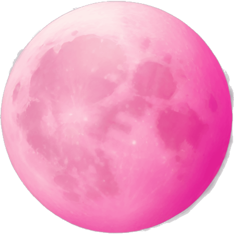 Pink moon emoji