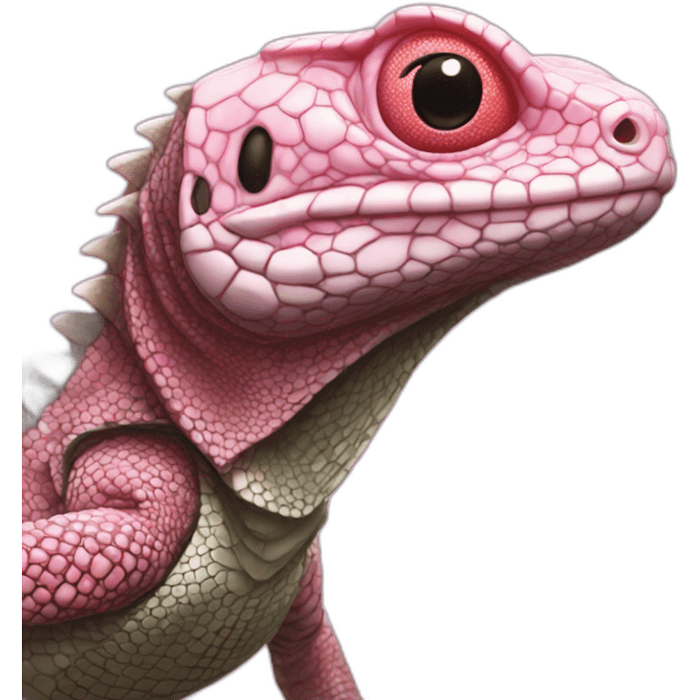 tegu lizard pink emoji