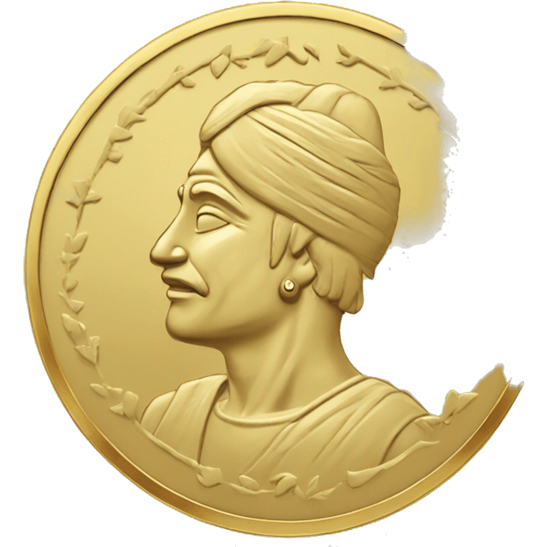 indian one rupee gold coin emoji