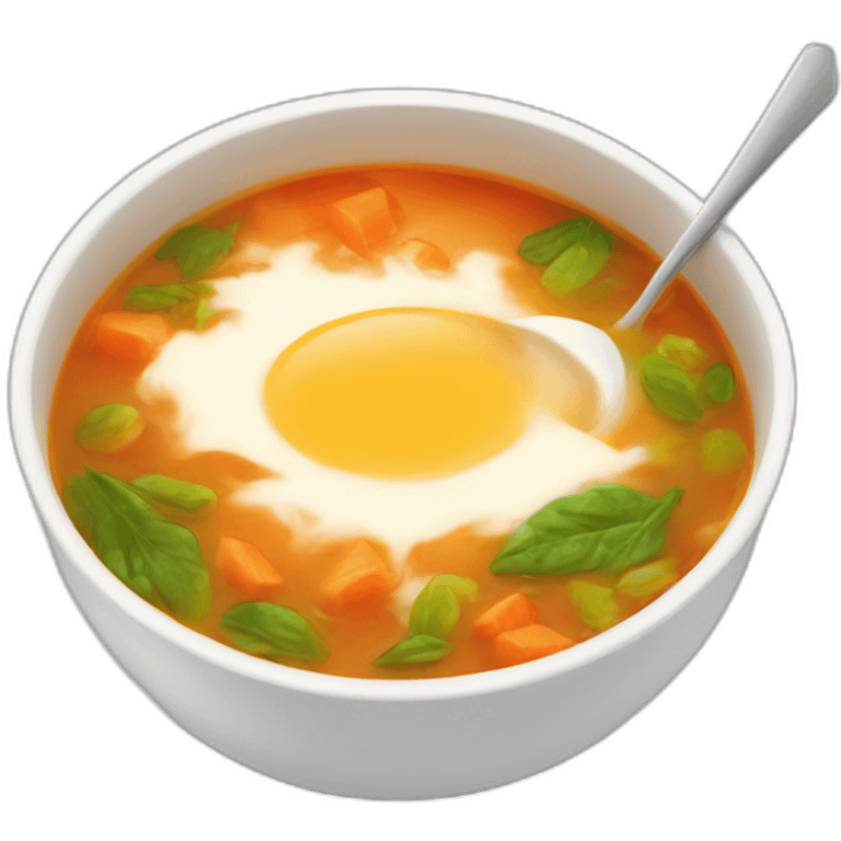 Hot soup emoji