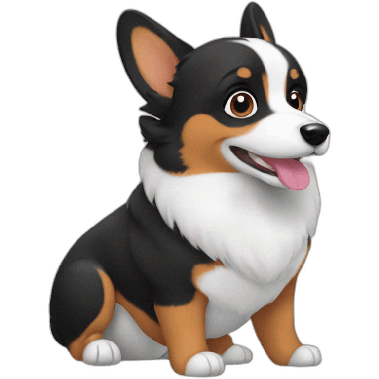 black corgi emoji