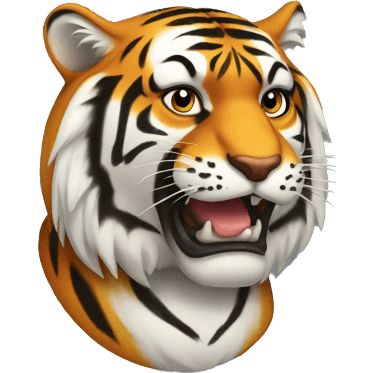 Tiger kussmund  emoji