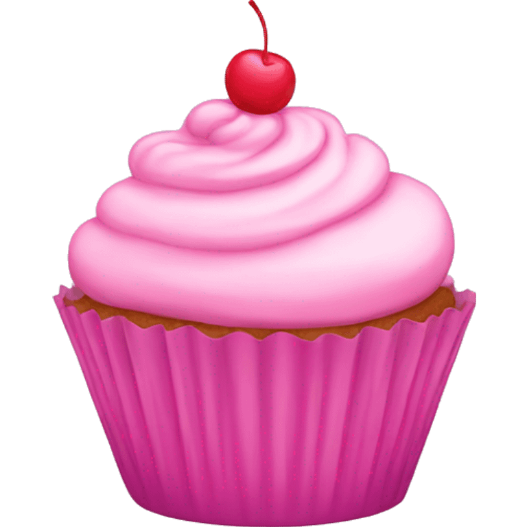 pink cupcake emoji