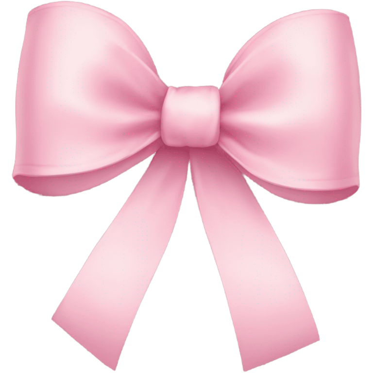 light pink ribbon bow emoji