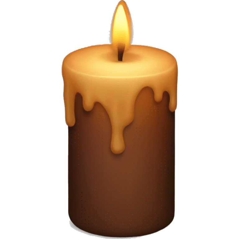 Brown candle emoji