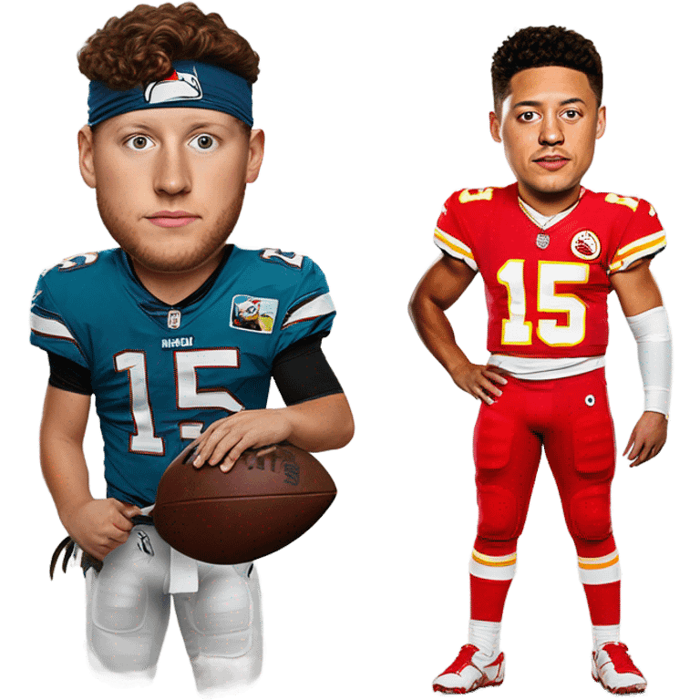 Josh Alle shot with arrow by Patrick mahomes  emoji