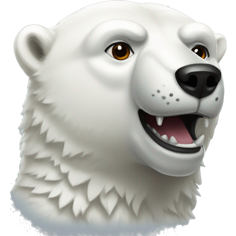 Military polar bear  emoji