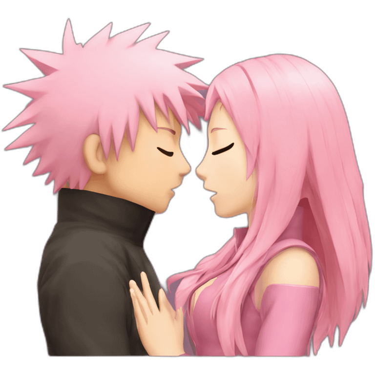 Naruto kissing sakura emoji