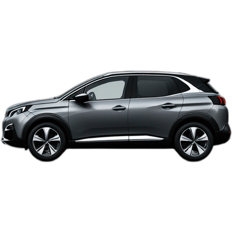 Peugeot 3008 hybride gris foncé emoji