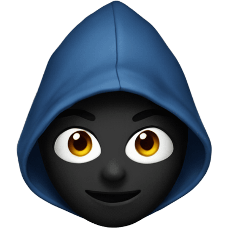 Black Spider-Man with hoodie emoji