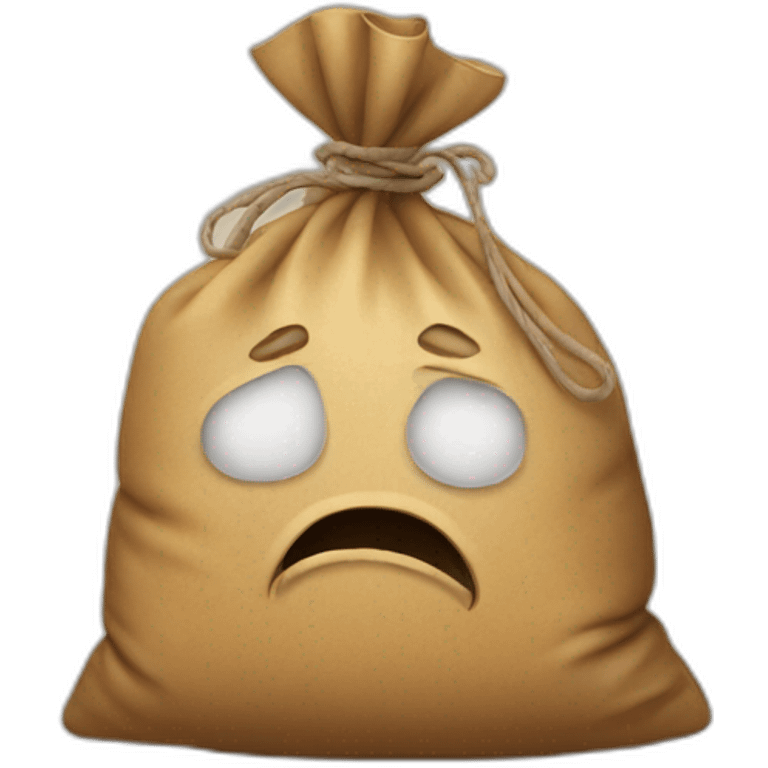 bag of sad emoji