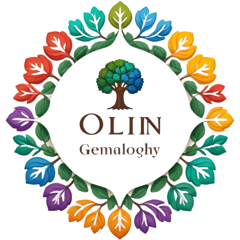 created a highly detailed but manly looking family genealogy logo with multiple colors and make sure to include the name Odlin emoji