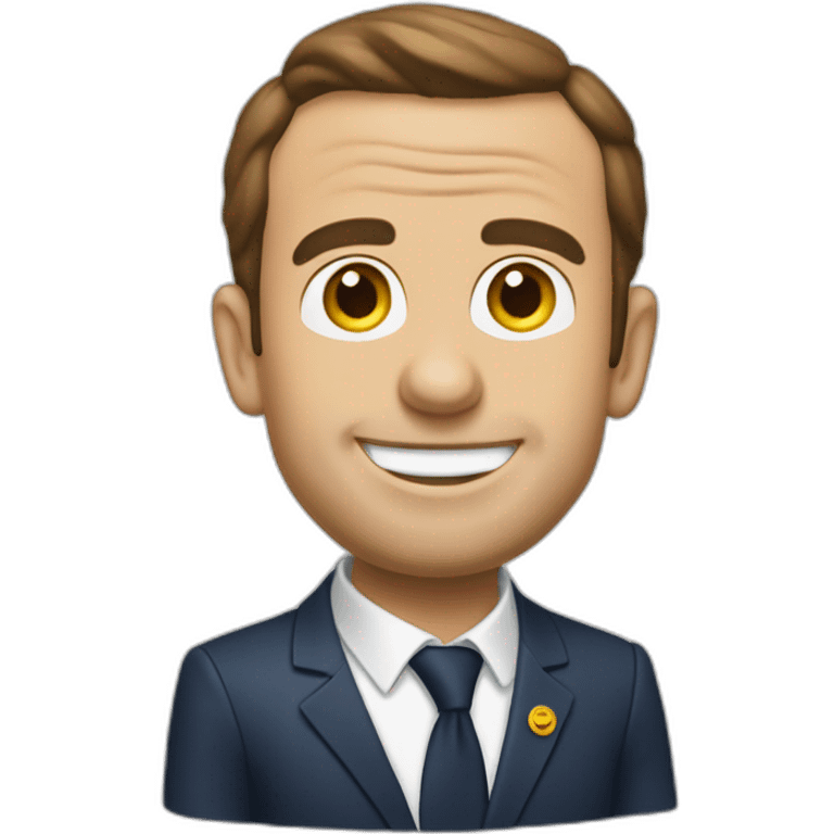 macron feusant du bricolages emoji