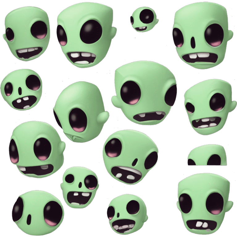 Alien head invader Zim emoji