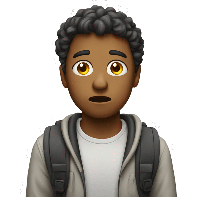 puzzled student emoji