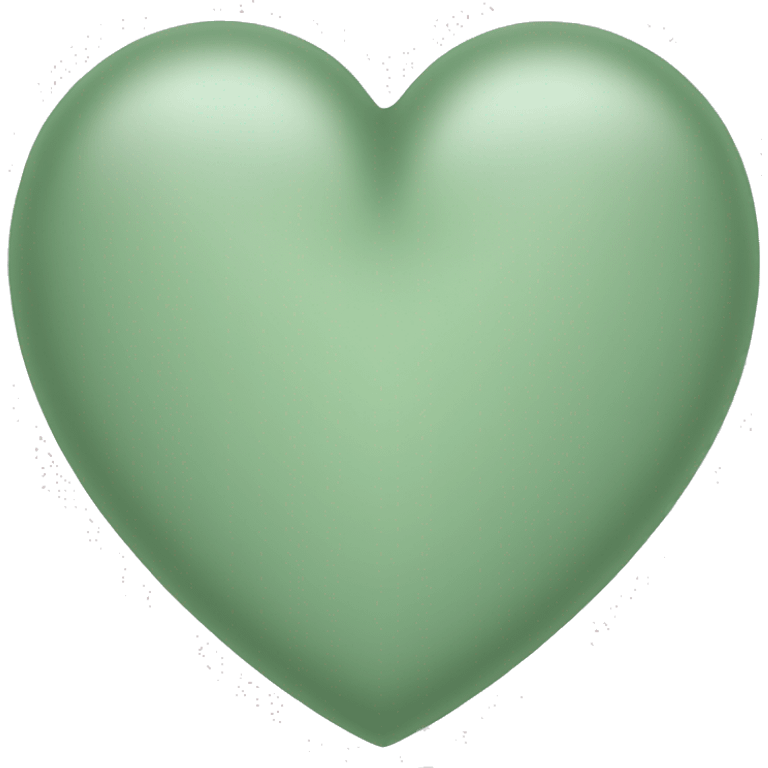 sage green heart emoji