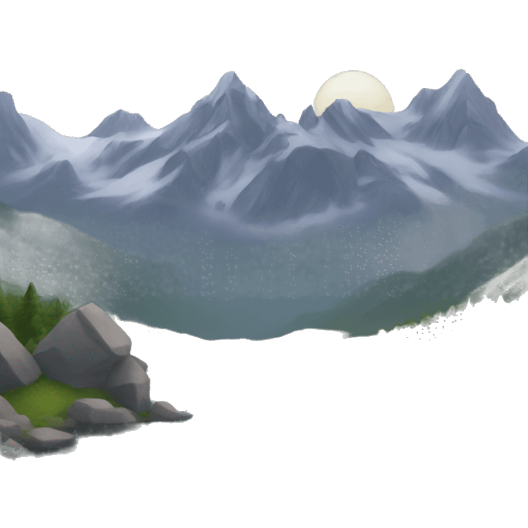 mountains emoji