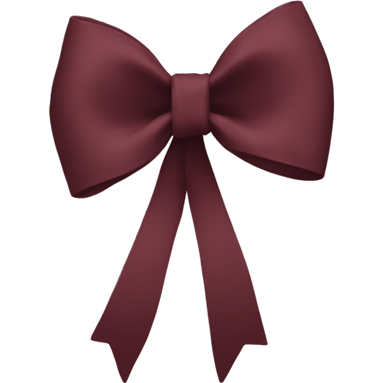 Burgundy bow emoji