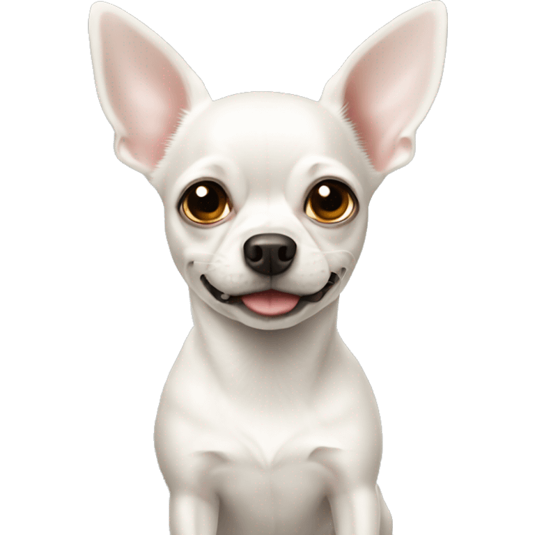 White Chihuahua emoji emoji