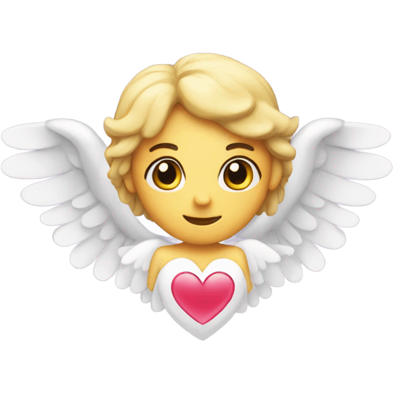 heart with angel emoji