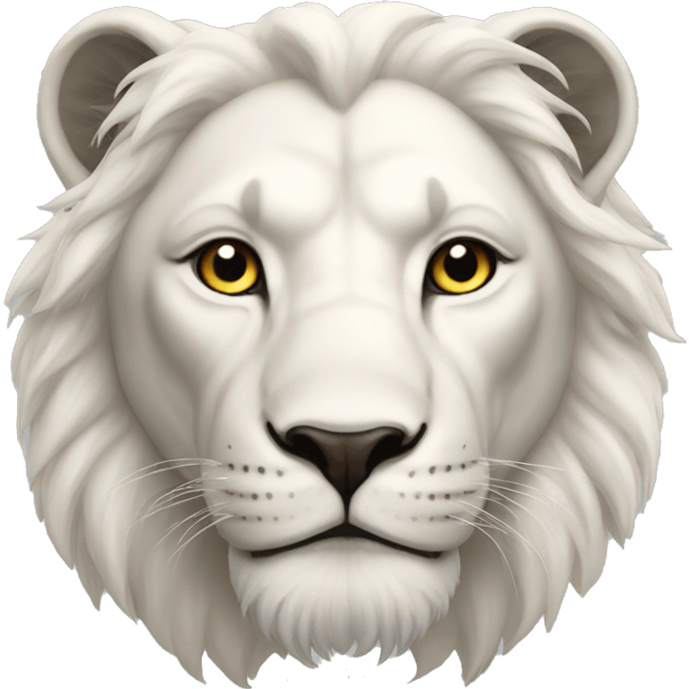 white lion man emoji