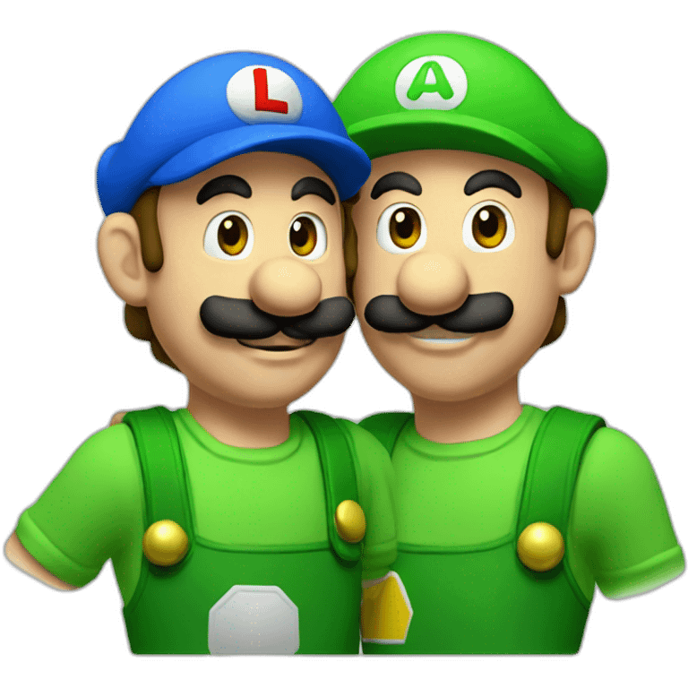 Luigi and Mario emoji