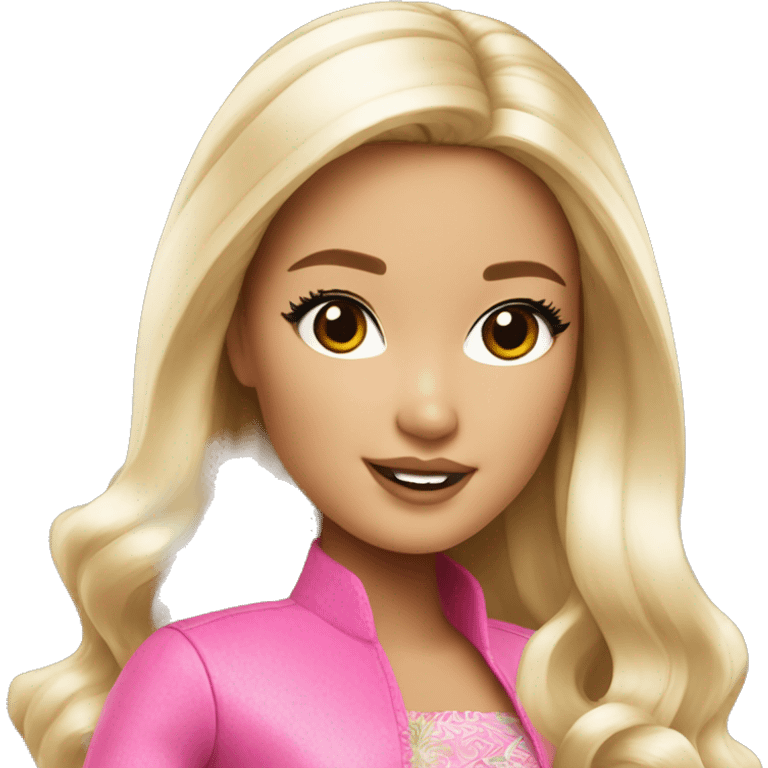 Beautiful Barbie asian emoji