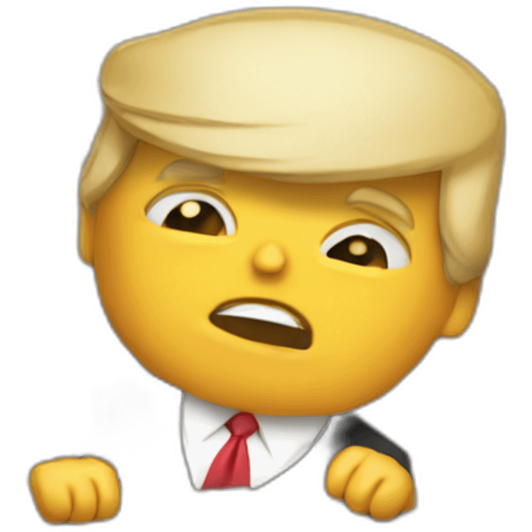 Trump building a wall emoji