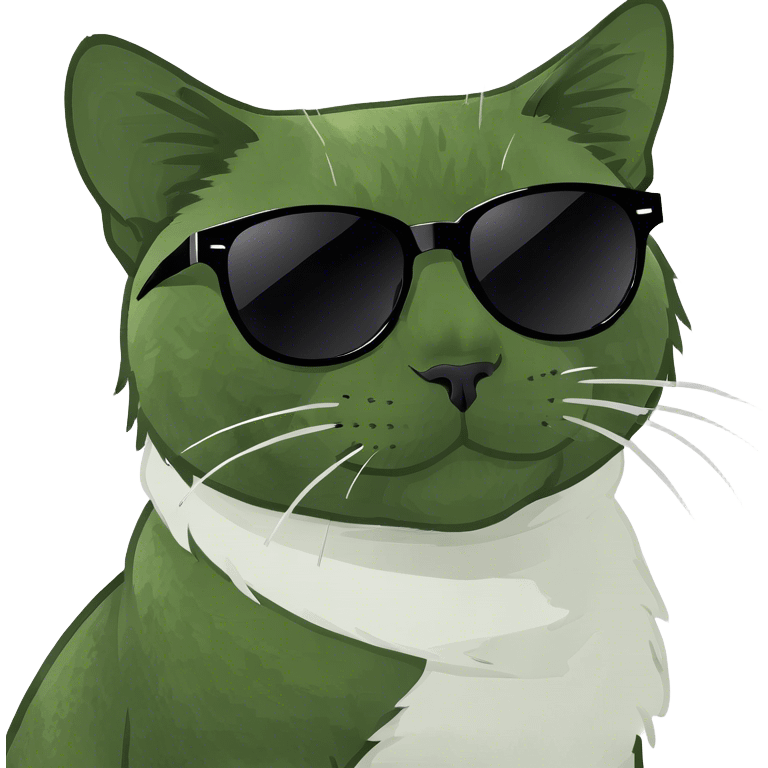 Cat with sunglasses emoji