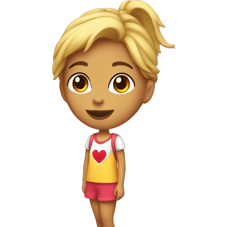 Chica con corazon de.afuera emoji