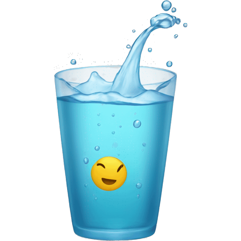 Vaso de agua emoji