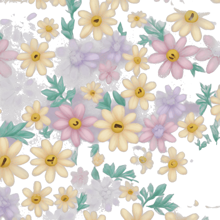 Pastel floral quilt  emoji