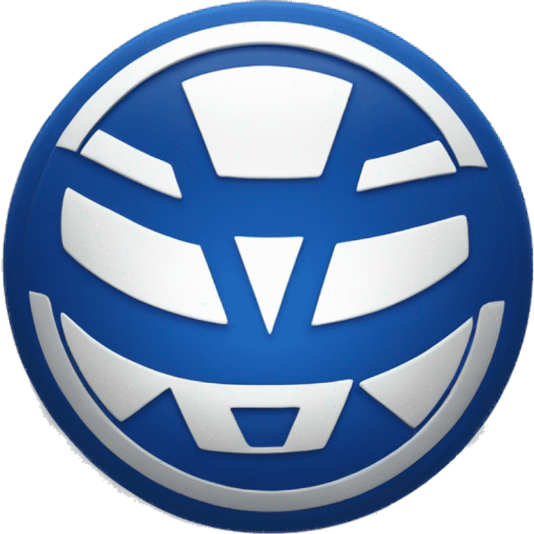 Volkswagenlogo stand on a Blue R emoji