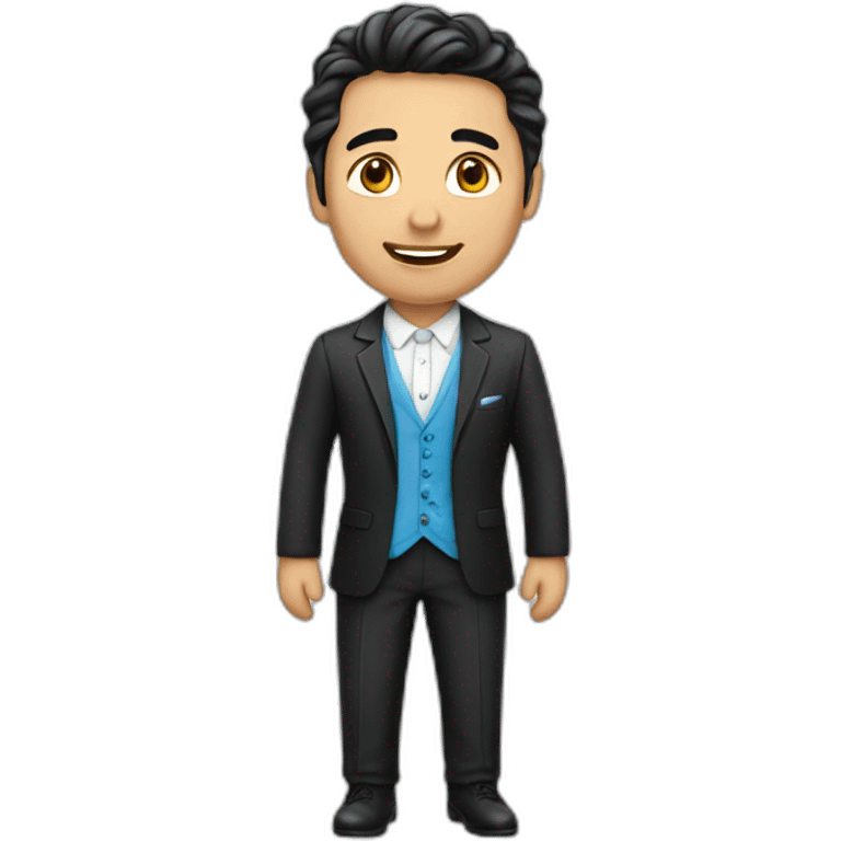 Argentinian in national suit  emoji