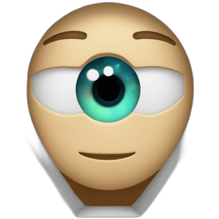 Looking into a portal of the future emoji