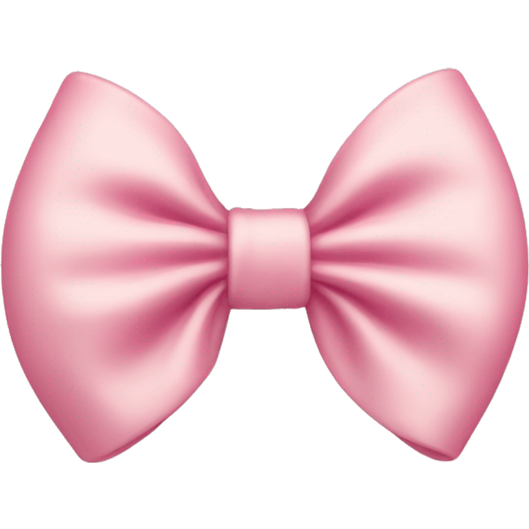 Pink and crème white bow emoji