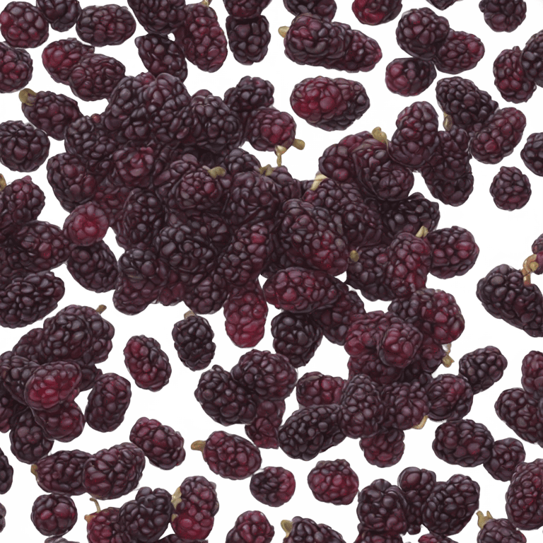 one black mulberry emoji