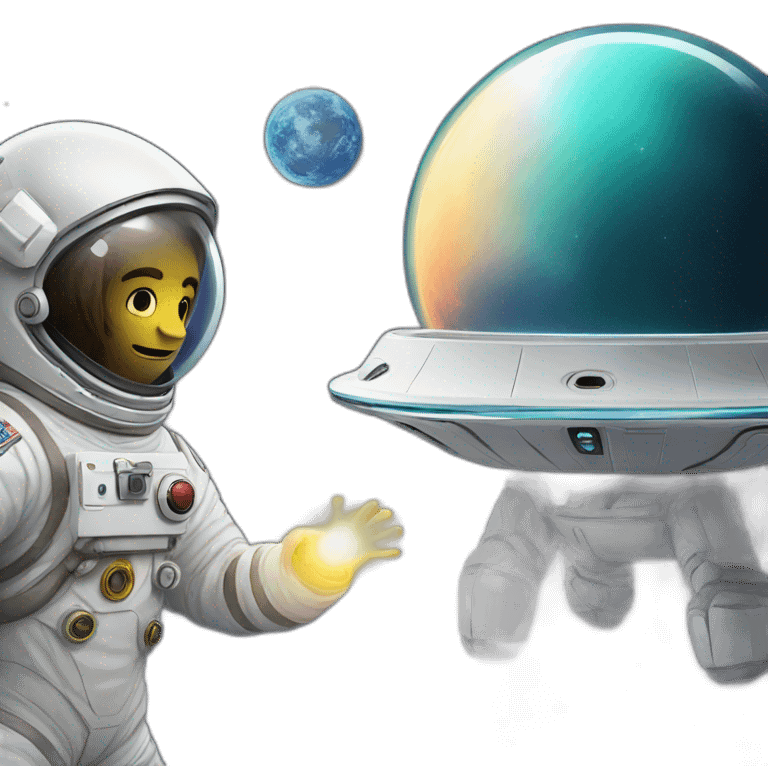 ufo vs astronaut emoji