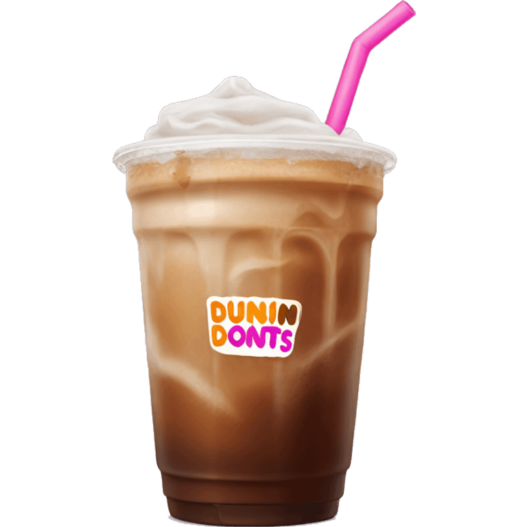 Dunkin’ Donuts iced coffee emoji