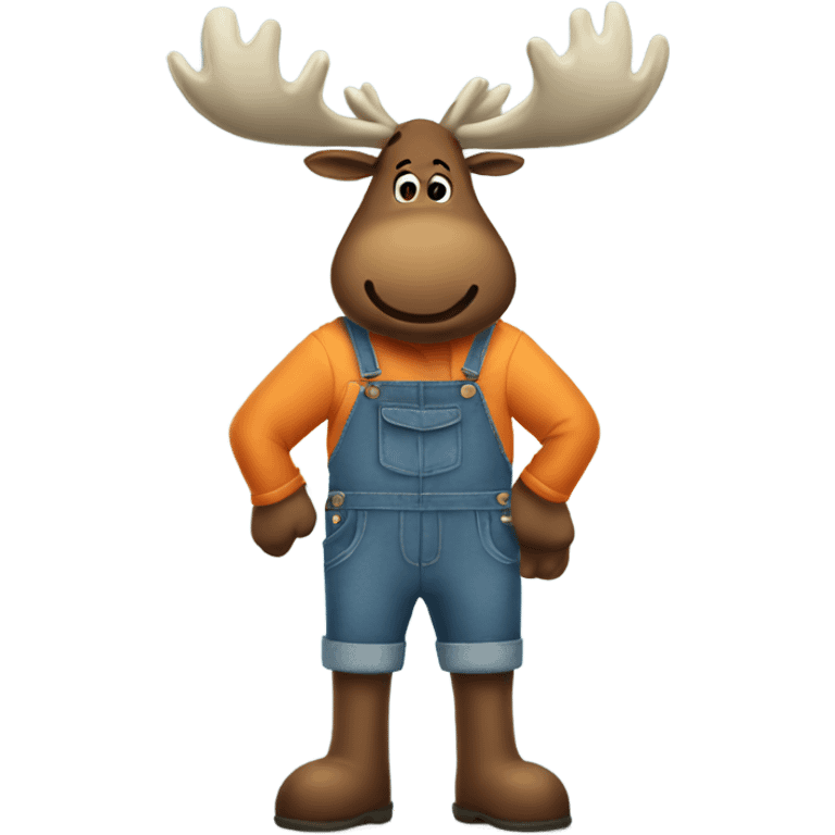 moose in overalls emoji