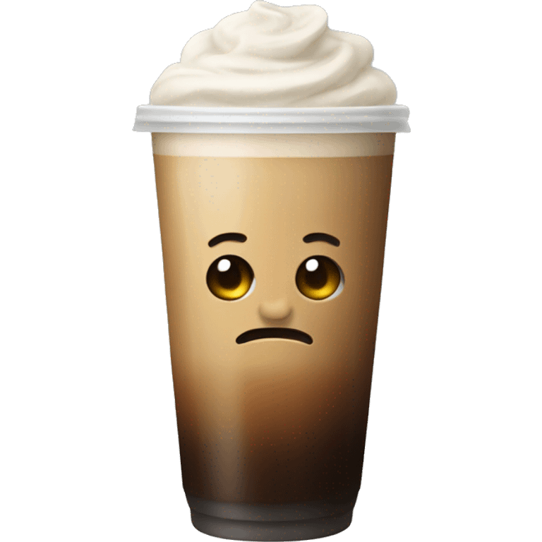 Cold coffee  emoji