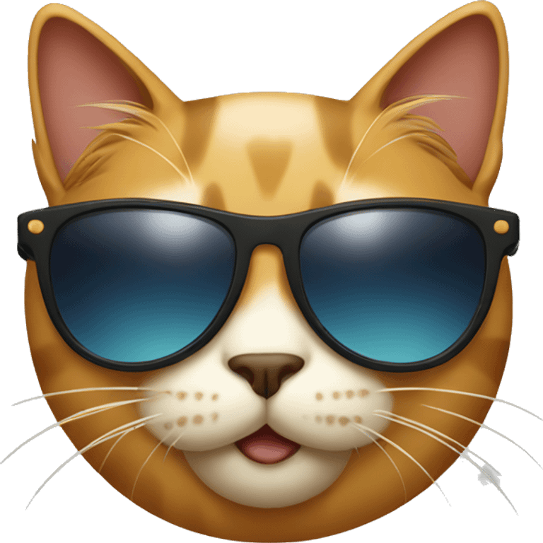 Cat with sunglasses emoji