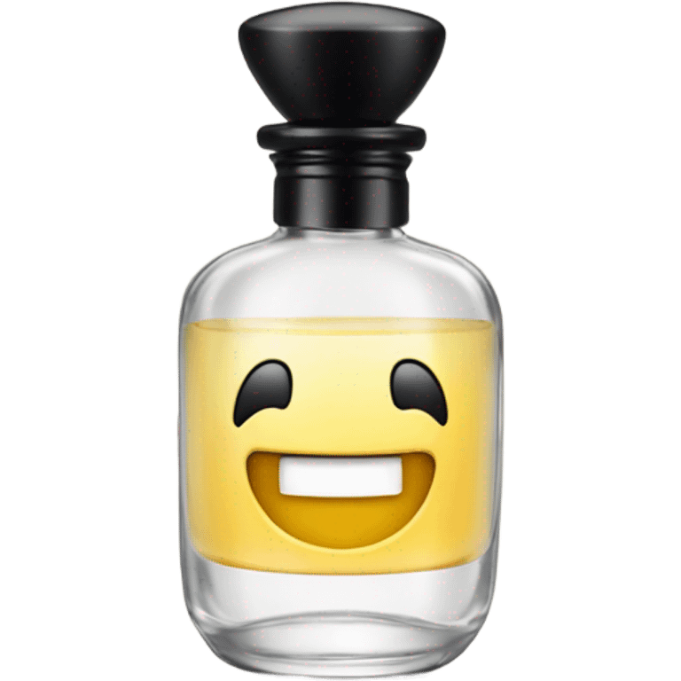 smiling perfume face with black cap emoji