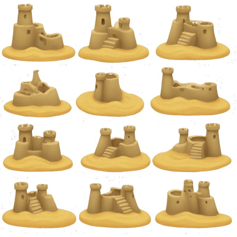 sand castles emoji