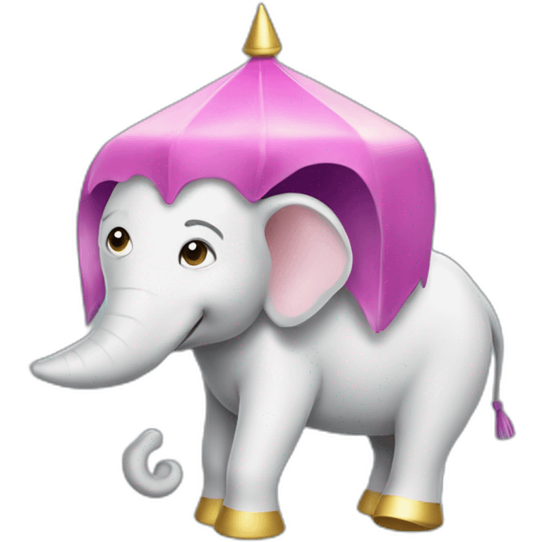 Licorne sur un elephant emoji