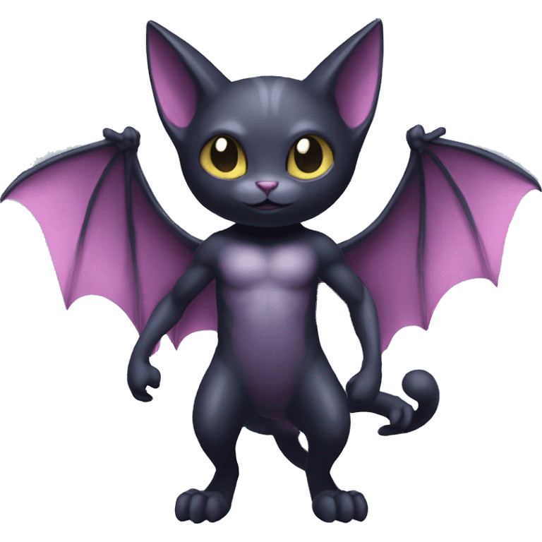 Dark-type-Psychic-type-Fakémon-Bat-Cat full body emoji