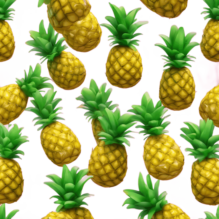 3D  pineapple  👱‍♀️🍍 with big shiny eyes.  pineapple cute  ☺️ emoji