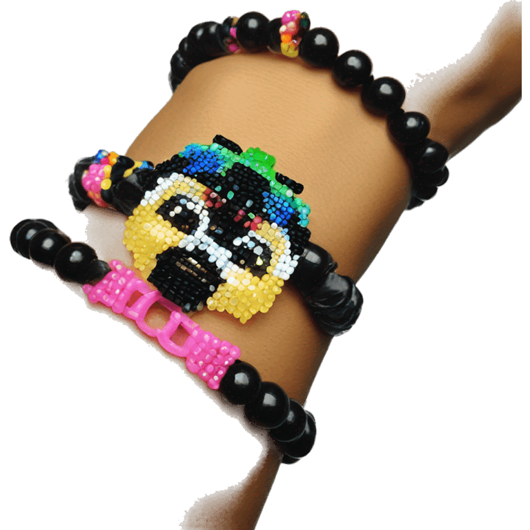 Kandi bracelet emoji